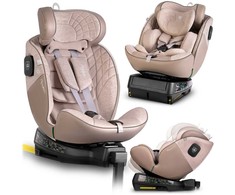 Nukido Aero Line automobilinė kėdutė, smėlio spalvos, 0-36 kg, ISOFIX