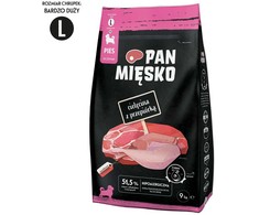 Sausas Šunų Maistas - PAN MIĘSKO Veršiena su Putpele, 9kg