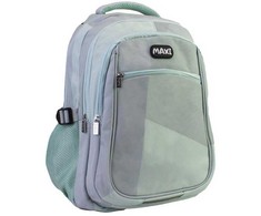 Mokyklinė kuprinė MAXI, 3-jų skyrių, 440x310x175mm, 750g, pilkos sp.