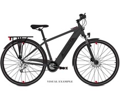 Elektrinis dviratis Tabou Kinetic UP ECO anthracite-red-20" (Dydis: 20")