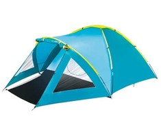 Bestway 68090, Kupolinė palapinė, 3 asmenims, Tinklelis nuo uodų, Ventiliacija, Vandeniui atsparios siūlės, Mėlyna