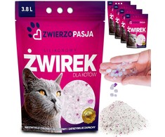 Silikono kačių kraiko rinkinys ZWIERZOPASJA 5 X 3,8 L