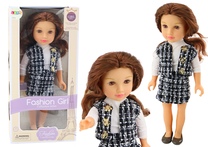 Lėlė Lean Toys Fashion, 44 cm, balta sp.