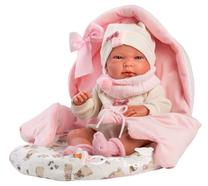 Lėlė - kūdikis Llorens Newborn Nica 73802, 40 cm, ruda sp.