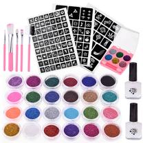 Rinkinys tatuiruotėms Glitter Tattoos Kit ZA4785