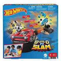 Rinkinys Mattel Hot Wheels Build N Slam HLX91, įvairių spalvų