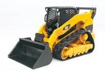  Žaislinis traktorius Bruder Cat Multi Terrain Loader 02136, 1:16, juoda sp./geltona sp.