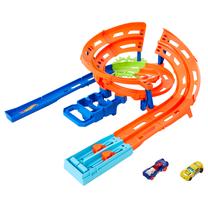 Automobilių trasa Mattel Hot Wheels Whip Around Raceway HTK17, mėlyna sp./oranžinė sp.