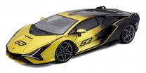  Žaislinis automobilis Bburago Lamborghini Sian FKP 37 18-11100, juoda sp./geltona sp.