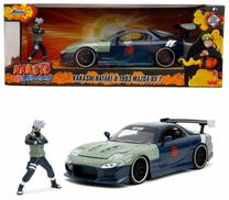  Transporto priemonė su figūrėle Jada Toys Naruto Shippuden Kakashi Hatake & 1993 Mazda RX 7, 1:24, mėlyna sp./žalia sp.