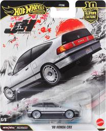  Žaislinis automobilis Mattel Hot Wheels Car Culture Honda CRX 88 JKF13, 1:64, sidabro sp.