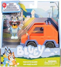  Transporto priemonė su figūrėle Moose Toys Bluey 4WD With Bluey, mėlyna sp./oranžinė sp.