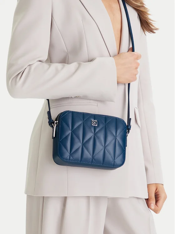 Calvin Klein Rankinė Calvin Klein Quilted Double Zip Camera Bag LV04F3328G Mėlyna