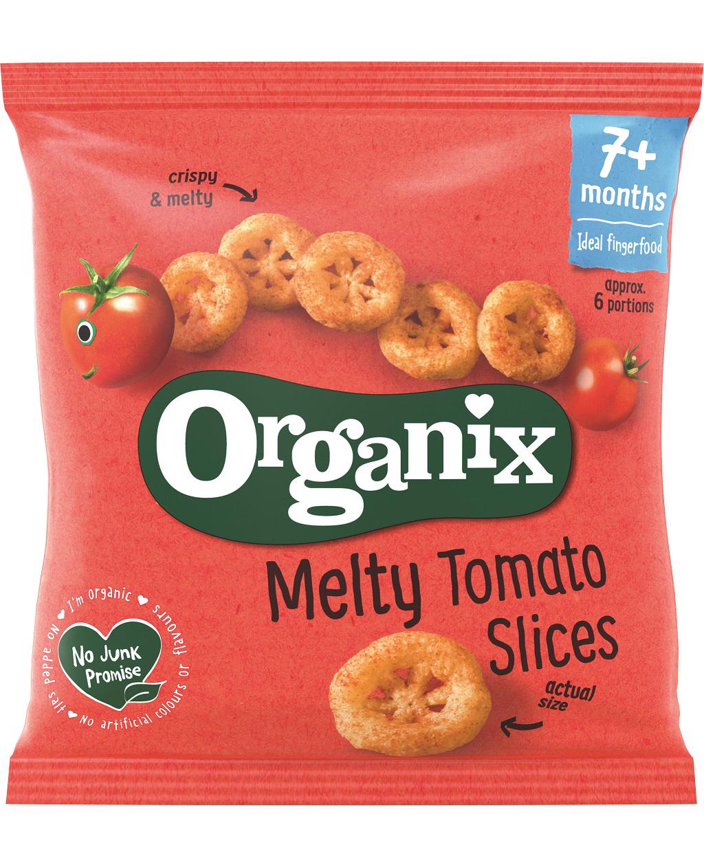 Ekologiški pomidorų griežinėliai ORGANIX, nuo 7 mėn., 20 g