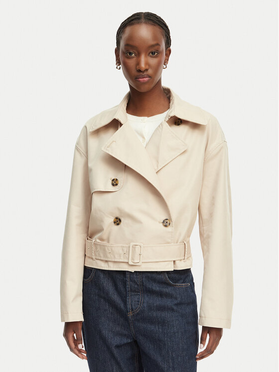 Tommy Jeans Trenčas · Šviesiai smėlinė