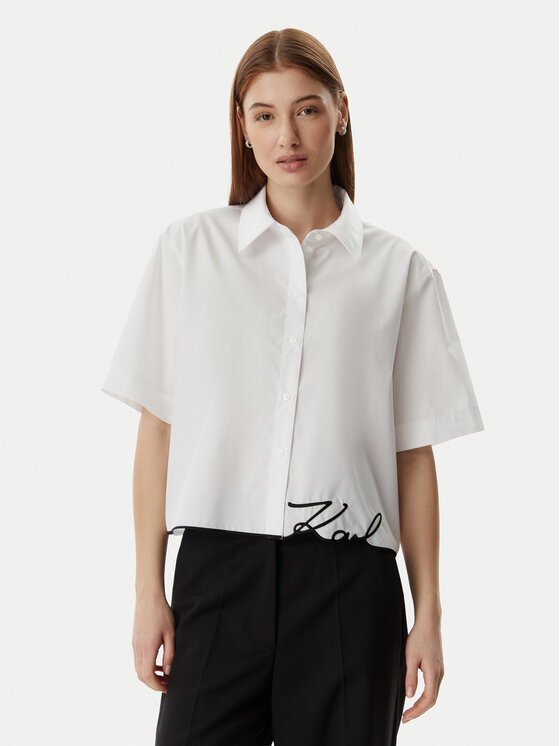 KARL LAGERFELD Marškiniai · Balta