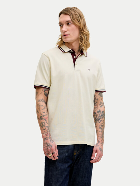 Kodas 20MAY Jack & Jones Polo marškinėliai · Kreminė