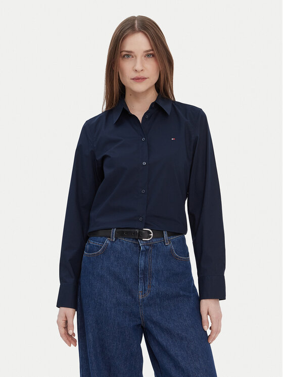 Tommy Hilfiger Marškiniai · Tamsiai mėlyna · Regular Fit
