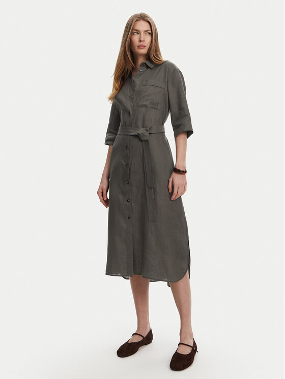 Max Mara Leisure Marškinių tipo suknelė · Žalia · Midi