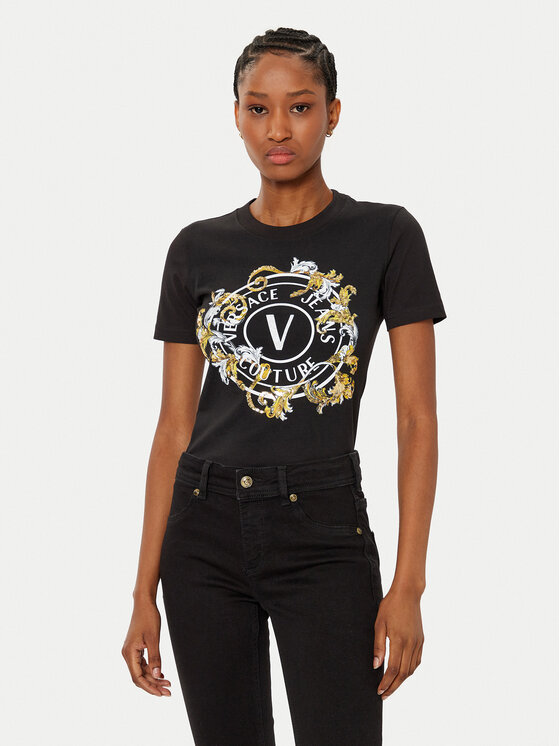 Versace Jeans Couture Marškinėliai · Juoda