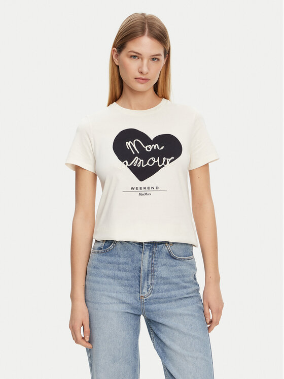 Weekend Max Mara Marškinėliai · Écru