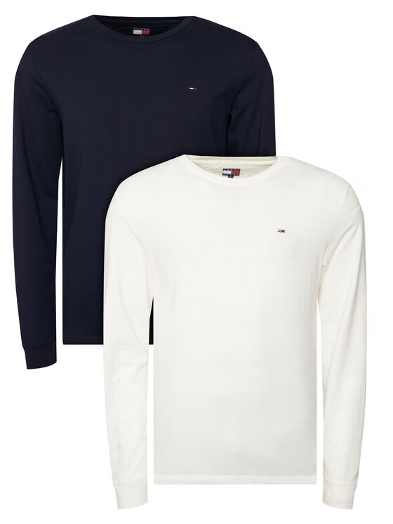 Tommy Jeans Ilgų rankovių marškinėlių komplektas · Tamsiai mėlyna