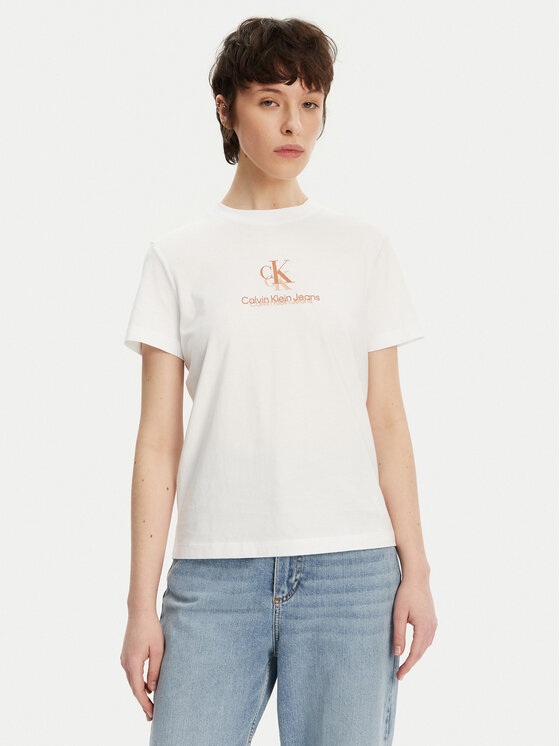 Calvin Klein Jeans Marškinėliai · Balta