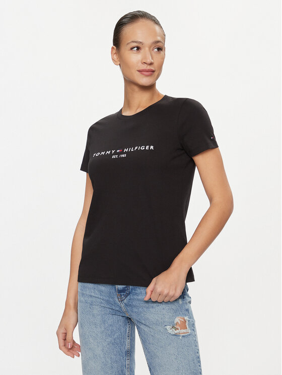 Tommy Hilfiger Marškinėliai · Juoda