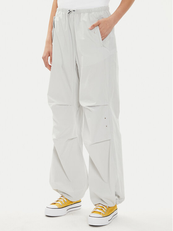 Converse Medžiaginės kelnės · Balta · Relaxed Fit
