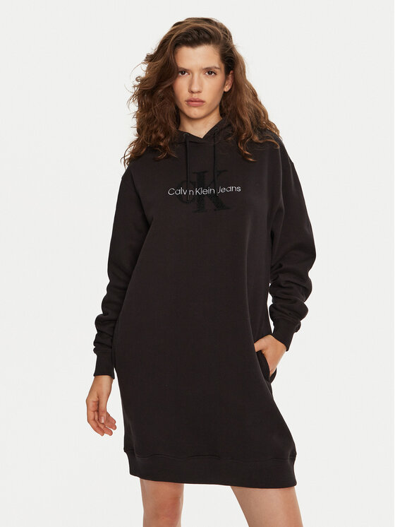 Calvin Klein Jeans Trikotažinė suknelė · Juoda · Mini