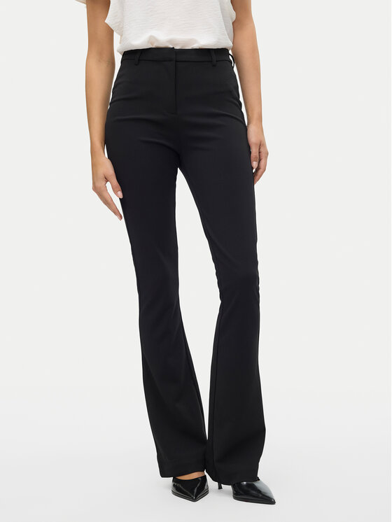 Vero Moda Medžiaginės kelnės · Juoda · Regular Fit