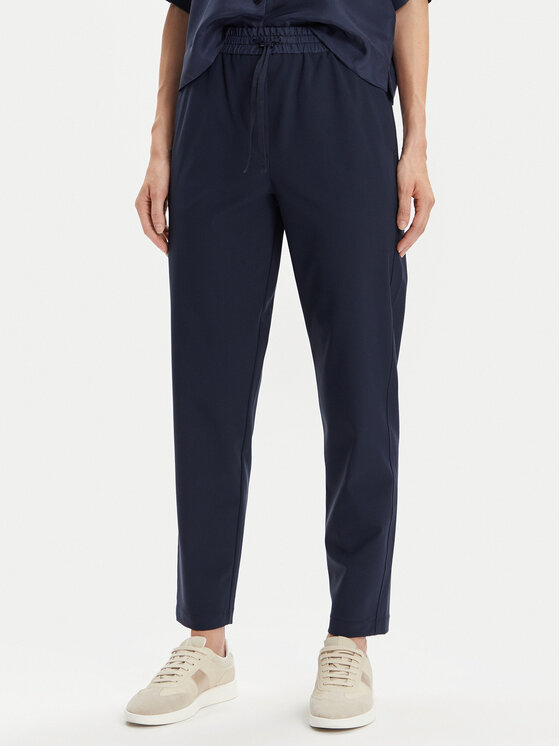 Marella Medžiaginės kelnės · Tamsiai mėlyna · Regular Fit