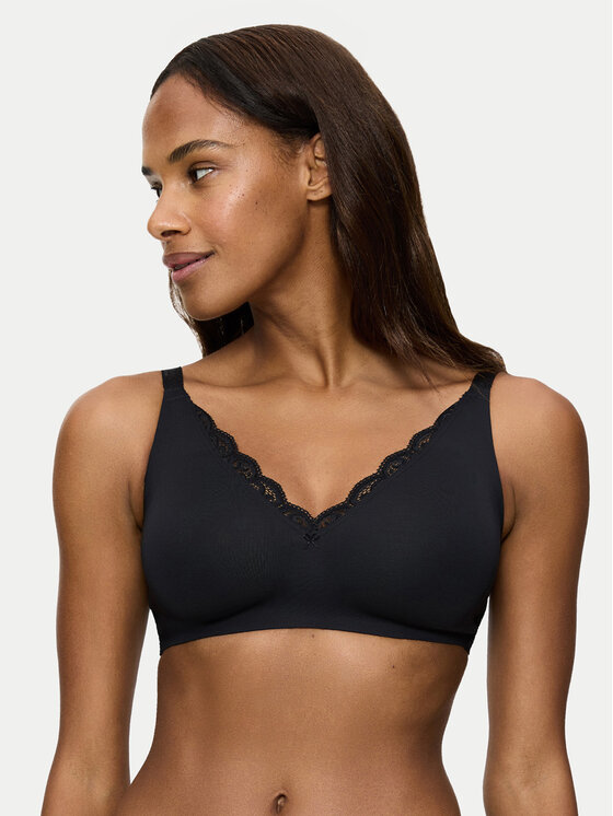 Triumph Besiūlė liemenėlė · Juoda