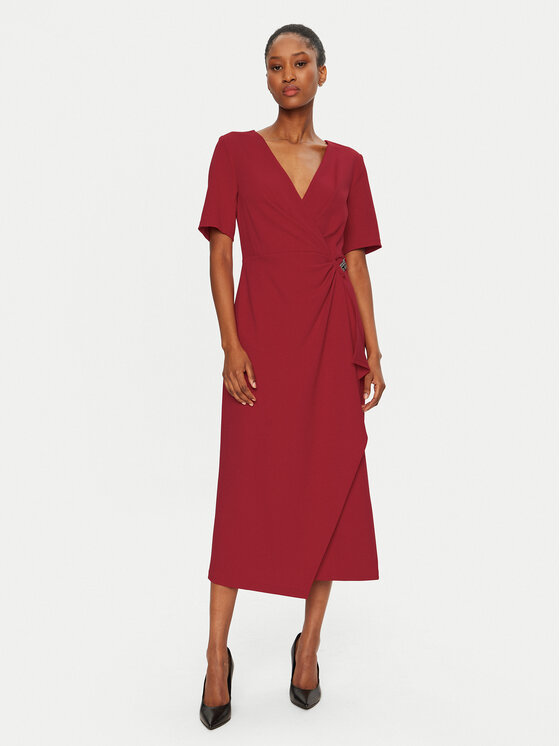 DKNY Kokteilinė suknelė · Raudona · Midi