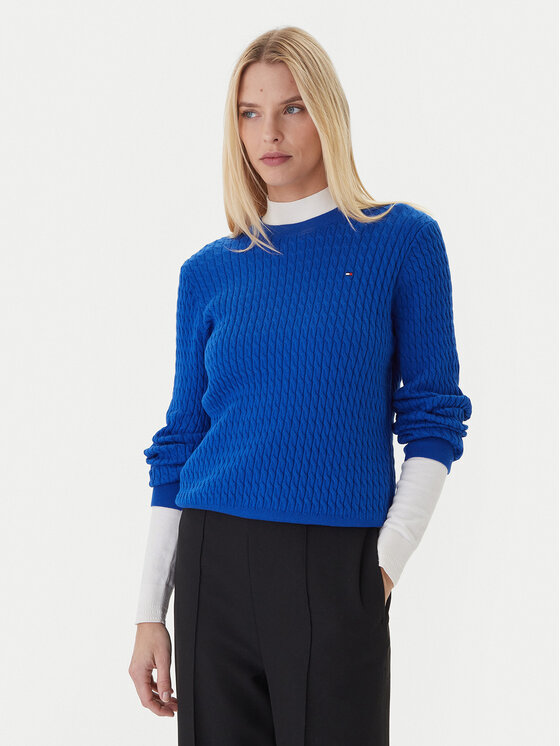 Tommy Hilfiger Megztinis · Mėlyna · Regular Fit