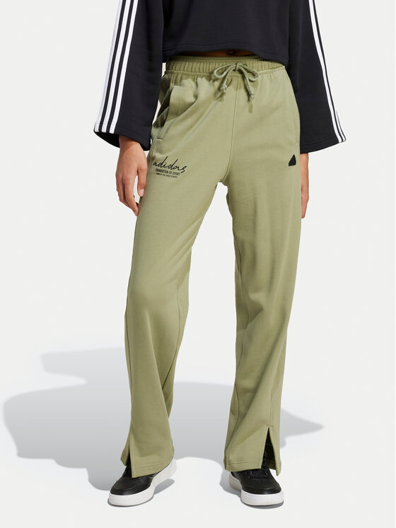 adidas Sportinės kelnės · Žalia · Relaxed Fit