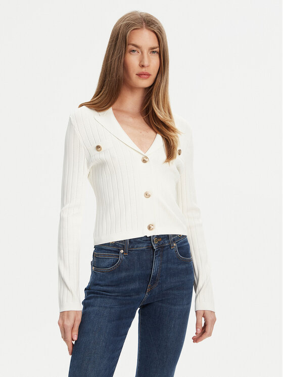 Guess Kardiganas · Balta · Regular Fit