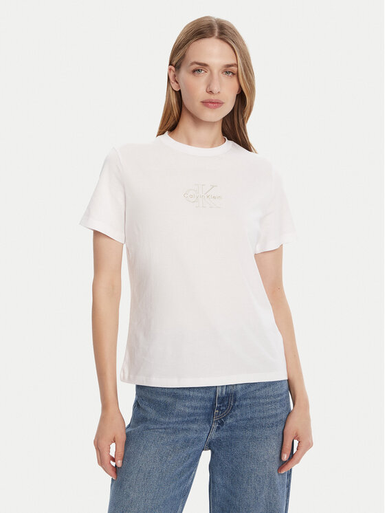 Calvin Klein Jeans Marškinėliai · Balta