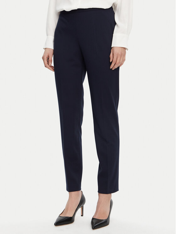 BOSS Chinos kelnes · Tamsiai mėlyna · Slim Fit