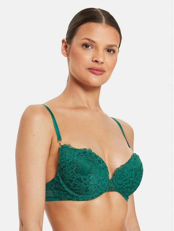 Guess Pakelianti (push-up) liemenėlė · Žalia