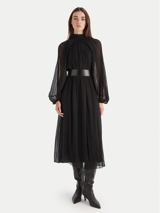 KAOS Kokteilinė suknelė · Juoda · Midi