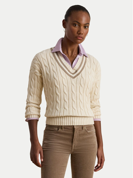 LAUREN RALPH LAUREN Megztinis · Écru · Relaxed Fit