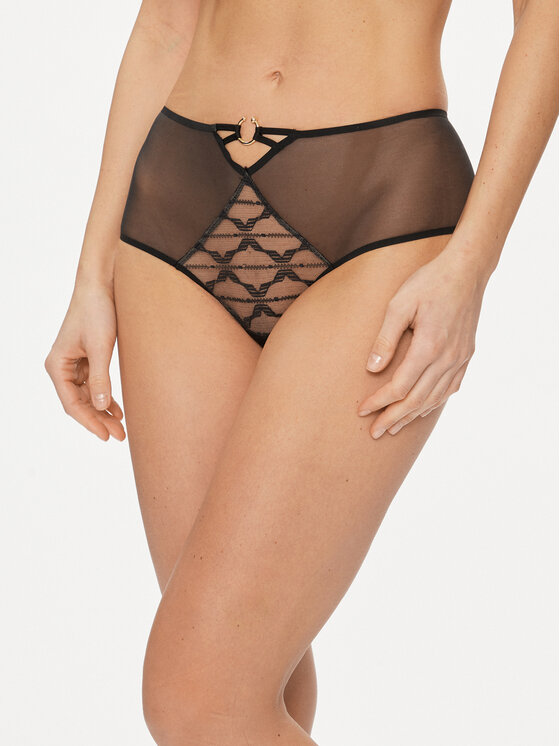Chantelle X Klasikinės kelnaitės aukštu juosmeniu · Juoda
