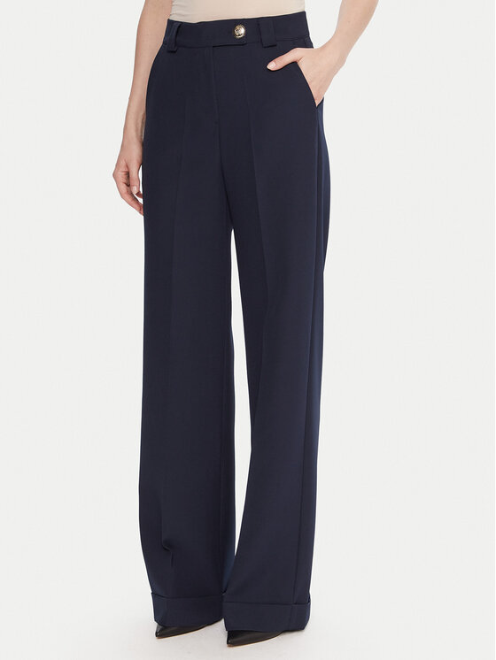 Maryley Medžiaginės kelnės · Tamsiai mėlyna · Regular Fit