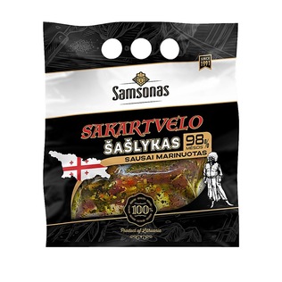 SAKARTVELO sausai marinuotas kiaulienos šašlykas, 800 g