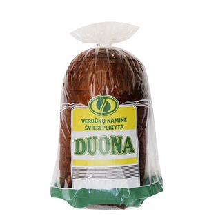 VERBŪNŲ NAMINĖ šviesi plikyta duona, 800 g