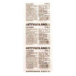 Maisto papildas AKTYVINTA ANGLIS, 10 tabl./pak.