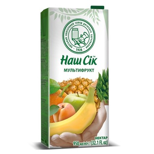 Tropinių vaisių nektaras NAŠ SIK, 0,95 l
