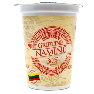 NAMINĖ grietinė, 30% rieb., 400 g