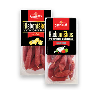 KLEBONIŠKOS vytintos dešrelės (2 rūšių), a. r., 150 g